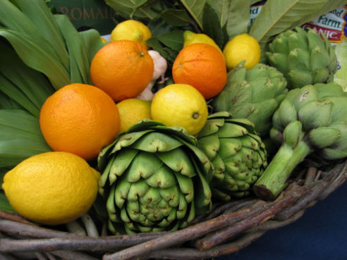 Artichokes Lemons and Oranges by James B Toy