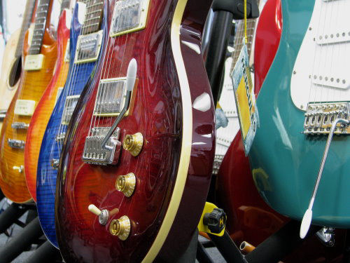 Electric Guitars For Sale photo by James B Toy. Click to enlarge or purchase.