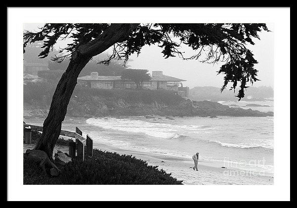 Foggy Day on Carmel Beach by James B Toy. Click to enlarge or purchase.