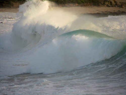 Heavy Surf at Carmel River Beach. Photo by James B Toy. Click to enlarge or purchase.